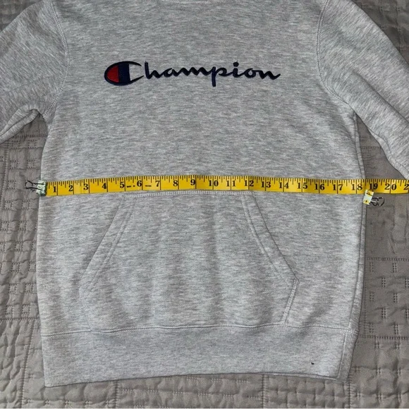 Gray champion hoodie, size L - Picture 5 of 9